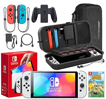 Nintendo Switch OLED Model Animal Crossing Bundle with Extras Nintendo Switch OLED Model Animal Crossing Bundle with Extras