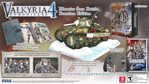 Valkyria Chronicles 4 Memoirs From Battle Edition for Nintendo Switch