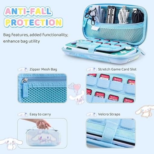Cute Switch Lite Carrying Case Cartoon Dog Portable Travel Pouch - Image 2