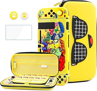 Yellow Switch Case Kit for NS with Hardshell Cover and Accessories Yellow Switch Case Kit for NS with Hardshell Cover and Accessories