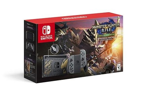 Nintendo Switch Monster Hunter Rise Deluxe Edition Console Bundle