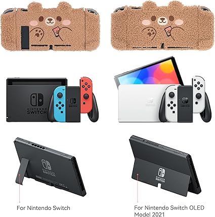 GeekShare Vintage Switch Carry Case and Plush Bear Protective Case 2 GeekShare Vintage Switch Carry Case and Plush Bear Protective Case - Image 2