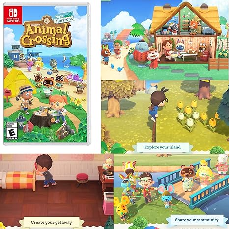 128GB Accessory Bundle for Nintendo Switch Animal Crossing Video Game 2 128GB Accessory Bundle for Nintendo Switch Animal Crossing Video Game - Image 2