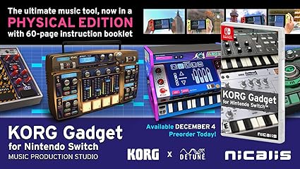 KORG Gadget for Nintendo Switch Music Production Software KORG Gadget for Nintendo Switch Music Production Software