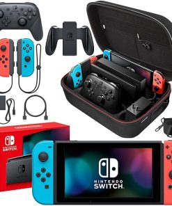 Nintendo Switch Console with Neon Blue Red Joy-Con Multi-Player Bundle Nintendo Switch Console with Neon Blue Red Joy-Con Multi-Player Bundle