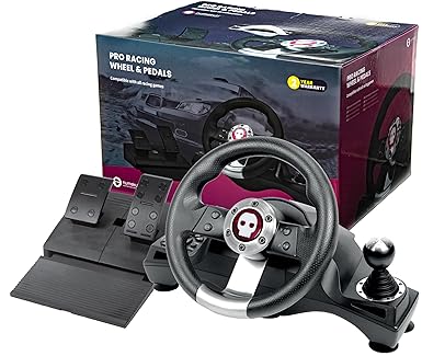 Numskull Racing Wheel with Pedals for PS4 Xbox One PC PS3 Series X S Numskull Racing Wheel with Pedals for PS4 Xbox One PC PS3 Series X S