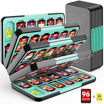 CYKOARMOR Nintendo Switch Game Case with 96 Card Slots and Storage CYKOARMOR Nintendo Switch Game Case with 96 Card Slots and Storage