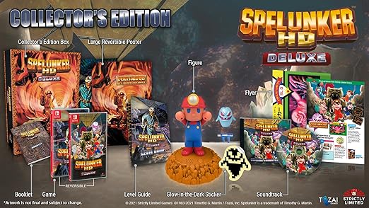 Spelunker HD Deluxe – Collector’s Edition (Nintendo Switch) 2 Spelunker HD Deluxe - Collector's Edition (Nintendo Switch) - Image 2