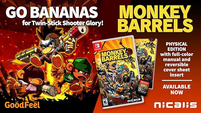 Monkey Barrels for Nintendo Switch – Action-Packed Fun Monkey Barrels for Nintendo Switch - Action-Packed Fun