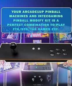 Switch Fighting Stick for Arcade1Up’S Digital Pinball – Expand Your arcade 1up Pinball Games, Play Your Switch on The Pinball, Modded Switch Joysticks Specially Designed for Arcade 1 Up Pinball 2 Switch Fighting Stick for Arcade1Up’S Digital Pinball – Expand Your arcade 1up Pinball Games, Play Your Switch on The Pinball, Modded Switch Joysticks Specially Designed for Arcade 1 Up Pinball 2