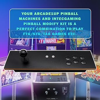 Switch Fighting Stick for Arcade1Up’S Digital Pinball – Expand Your arcade 1up Pinball Games, Play Your Switch on The Pinball, Modded Switch Joysticks Specially Designed for Arcade 1 Up Pinball 2 Switch Fighting Stick for Arcade1Up'S Digital Pinball - Expand Your arcade 1up Pinball Games, Play Your Switch on The Pinball, Modded Switch Joysticks Specially Designed for Arcade 1 Up Pinball - Image 2