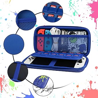 GLDRAM Carrying Case Bundle for Nintendo Switch and OLED Splatoon 3 2 GLDRAM Carrying Case Bundle for Nintendo Switch and OLED Splatoon 3 - Image 2