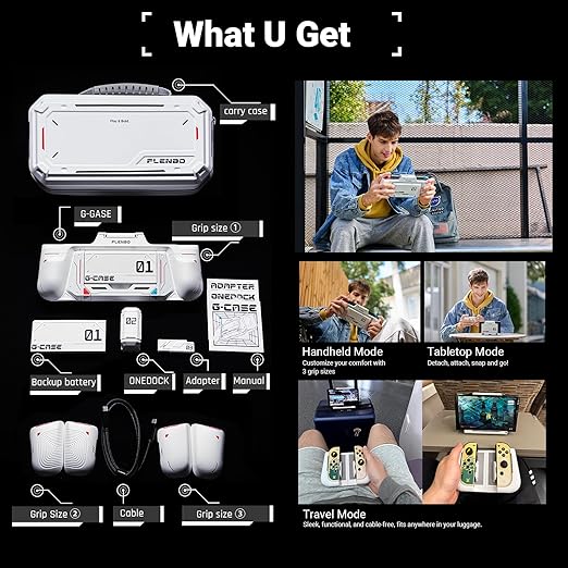 Plenbo G-case Family Kit for Nintendo Switch OLED Accessories Bundle 2 Plenbo G-case Family Kit for Nintendo Switch OLED Accessories Bundle - Image 2