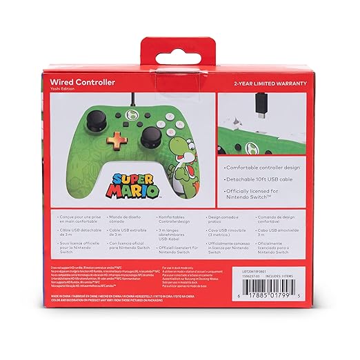 PowerA Wired Nintendo Switch Controller Yoshi Officially Licensed Renewal 2 PowerA Wired Nintendo Switch Controller Yoshi Officially Licensed Renewal - Image 2