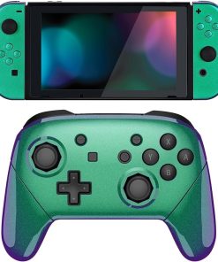 Chameleon Green Purple Custom Shell for Nintendo Switch Pro Controller Chameleon Green Purple Custom Shell for Nintendo Switch Pro Controller