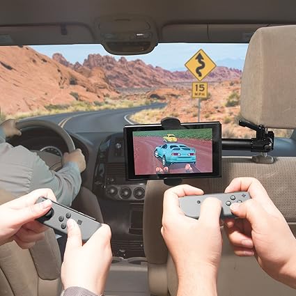 iBOLT Heavy-Duty Metal Headrest Mount for Nintendo Switch and Phones 2 iBOLT Heavy-Duty Metal Headrest Mount for Nintendo Switch and Phones - Image 2