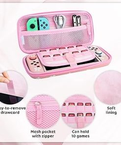 Cherry Blossom Carrying Case for Nintendo Switch with Accessories 2 Cherry Blossom Carrying Case for Nintendo Switch with Accessories 2