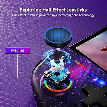 NexiGo Hall Effect Gripcon for Switch with RGB Light and Turbo 2 NexiGo Hall Effect Gripcon for Switch with RGB Light and Turbo - Image 2