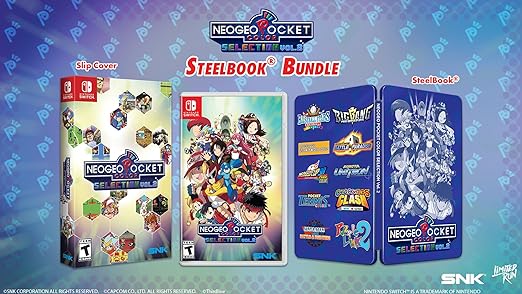 NEOGEO Pocket Color Selection Volume 2 Steelbook for Nintendo Switch NEOGEO Pocket Color Selection Volume 2 Steelbook for Nintendo Switch