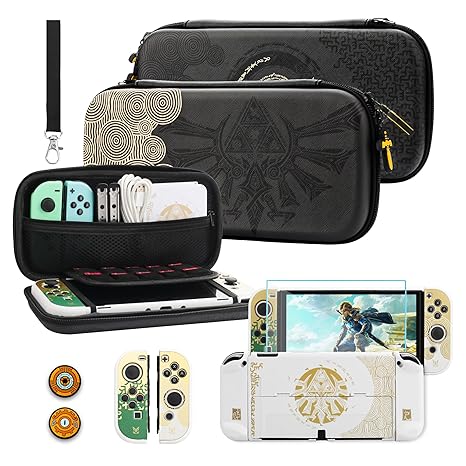 Nintendo Switch OLED Case for Zelda Tears of the Kingdom Travel Kit Nintendo Switch OLED Case for Zelda Tears of the Kingdom Travel Kit