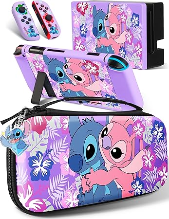Xcitifun Case for Nintendo Switch 7 in 1 Accessories Kit – Purple Xcitifun Case for Nintendo Switch 7 in 1 Accessories Kit - Purple