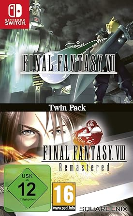 Final Fantasy VII and VIII Remastered Twin Pack for Nintendo Switch Final Fantasy VII and VIII Remastered Twin Pack for Nintendo Switch