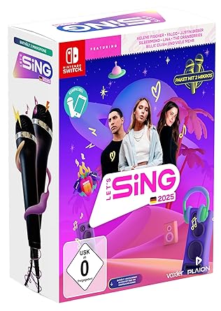 PLAION Let’s Sing 2025 German Version (+ 2 Mics) (Nintendo Switch) PLAION Let's Sing 2025 German Version (+ 2 Mics) (Nintendo Switch)