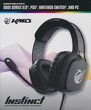 KMD Universal Wired Headset for PS5 Xbox Series X Switch PC Black 2 KMD Universal Wired Headset for PS5 Xbox Series X Switch PC Black - Image 2