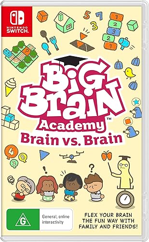 Big Brain Academy Brain vs Brain Nintendo Switch Australian Version Big Brain Academy Brain vs Brain Nintendo Switch Australian Version