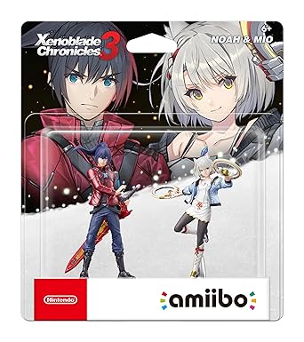 Noah and Mio 2-Pack Amiibo from Xenoblade Chronicles 3 Series Noah and Mio 2-Pack Amiibo from Xenoblade Chronicles 3 Series