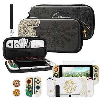 Zelda Tears of the Kingdom Switch Carrying Case with Accessories Kit Zelda Tears of the Kingdom Switch Carrying Case with Accessories Kit