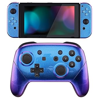 Chameleon Purple Blue Shell Set for Nintendo Switch and Pro Controller Chameleon Purple Blue Shell Set for Nintendo Switch and Pro Controller