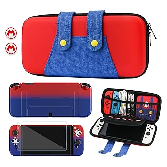 GLDRAM Mario Carrying Case for Nintendo Switch OLED Travel Bag GLDRAM Mario Carrying Case for Nintendo Switch OLED Travel Bag