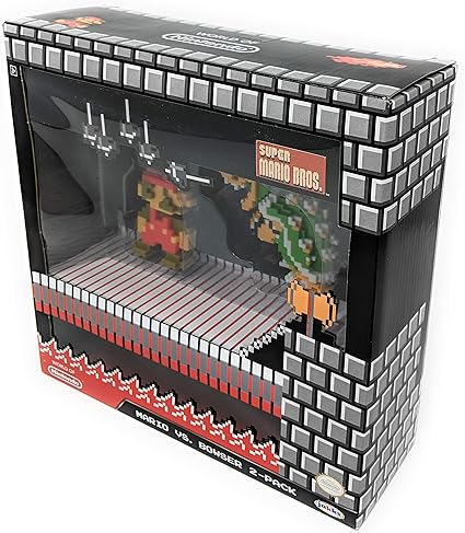Nintendo 2.5 Inch 8-Bit Classic Mario Bowser Action Figure Set 2 Nintendo 2.5 Inch 8-Bit Classic Mario Bowser Action Figure Set - Image 2