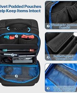 Travel Storage Backpack for Nintendo Switch Lite OLED with Pockets 2 Travel Storage Backpack for Nintendo Switch Lite OLED with Pockets 2