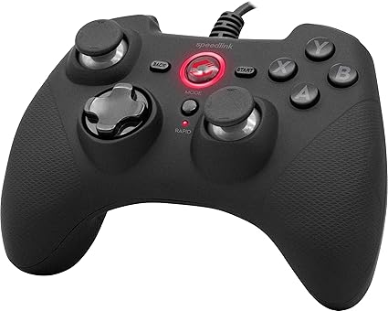 Speedlink RAIT Gamepad Wired Vibration Controller for PC PS3 Switch Black 2 Speedlink RAIT Gamepad Wired Vibration Controller for PC PS3 Switch Black - Image 2