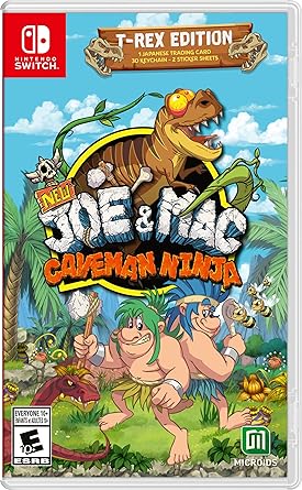 Joe and Mac Caveman Ninja T-Rex Edition for Nintendo Switch Joe and Mac Caveman Ninja T-Rex Edition for Nintendo Switch